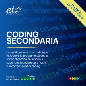 certificazione informatica EIPASS Coding secondaria