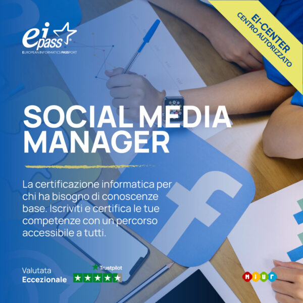 certificazione informatica EIPASS Social Media Manager